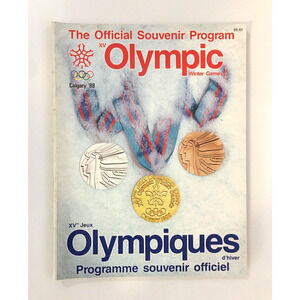 1988 Official Souvenir Program Olympic Winter Games Calgary '88 - US Seller